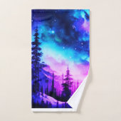 Celestial Aurora Borealis Northern Lights Vivid Badhandtuch Set (Handtuch)