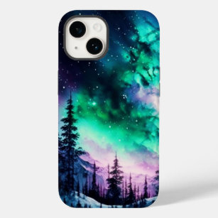 Celestial Aurora Borealis Northern Lights Vivid Case-Mate iPhone 14 Hülle