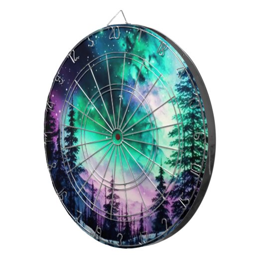 Celestial Aurora Borealis Northern Lights Vivid Dartscheibe (Vorderseite rechts)