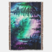 Celestial Aurora Borealis Northern Lights Vivid Decke (Vorderseite Vertikal)