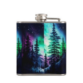 Celestial Aurora Borealis Northern Lights Vivid Flachmann (Rückseite)