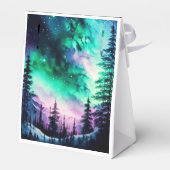 Celestial Aurora Borealis Northern Lights Vivid Geschenkschachtel (Rückseite)