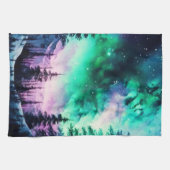 Celestial Aurora Borealis Northern Lights Vivid Geschirrtuch (Horizontal)