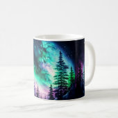 Celestial Aurora Borealis Northern Lights Vivid Kaffeetasse (VorderseiteRechts)
