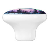 Celestial Aurora Borealis Northern Lights Vivid Keramikknauf (Seitenansicht)