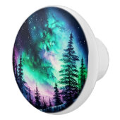 Celestial Aurora Borealis Northern Lights Vivid Keramikknauf (Rechts)