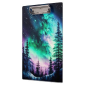 Celestial Aurora Borealis Northern Lights Vivid Klemmbrett (Links)