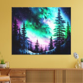 Celestial Aurora Borealis Northern Lights Vivid Leinwanddruck (Insitu (Wohnzimmer))