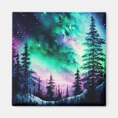 Celestial Aurora Borealis Northern Lights Vivid Magnet (Vorne)