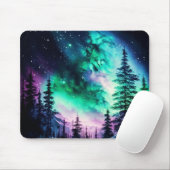 Celestial Aurora Borealis Northern Lights Vivid Mousepad (Mit Mouse)
