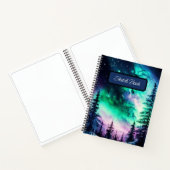 Celestial Aurora Borealis Northern Lights Vivid Notizblock (Innenseite)