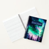 Celestial Aurora Borealis Northern Lights Vivid Notizblock (Innenseite)