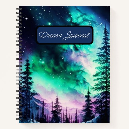 Celestial Aurora Borealis Northern Lights Vivid Notizblock (Vorderseite)