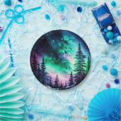 Celestial Aurora Borealis Northern Lights Vivid Pappteller (Party)