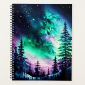 Celestial Aurora Borealis Northern Lights Vivid Planer (Vorderseite)