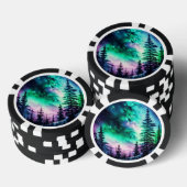 Celestial Aurora Borealis Northern Lights Vivid Pokerchips (Stapel)