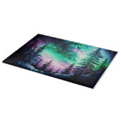 Celestial Aurora Borealis Northern Lights Vivid Schneidebrett (Ecke)