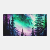 Celestial Aurora Borealis Northern Lights Vivid Schreibtischunterlage (Vorderseite)