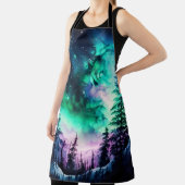 Celestial Aurora Borealis Northern Lights Vivid Schürze (InSitu)