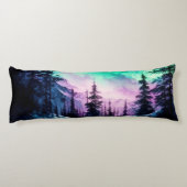 Celestial Aurora Borealis Northern Lights Vivid Seitenschläferkissen (Rückseite)