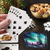 Celestial Aurora Borealis Northern Lights Vivid Spielkarten (In Situ)