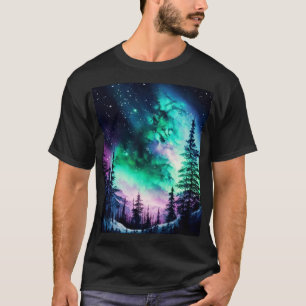 Celestial Aurora Borealis Northern Lights Vivid T-Shirt