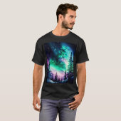 Celestial Aurora Borealis Northern Lights Vivid T-Shirt (Vorne ganz)