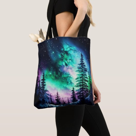 Celestial Aurora Borealis Northern Lights Vivid Tasche (Von Nahem)
