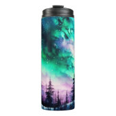 Celestial Aurora Borealis Northern Lights Vivid Thermosbecher (Vorderseite)