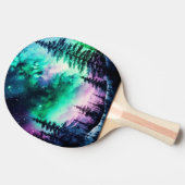 Celestial Aurora Borealis Northern Lights Vivid Tischtennis Schläger (Seitenansicht)