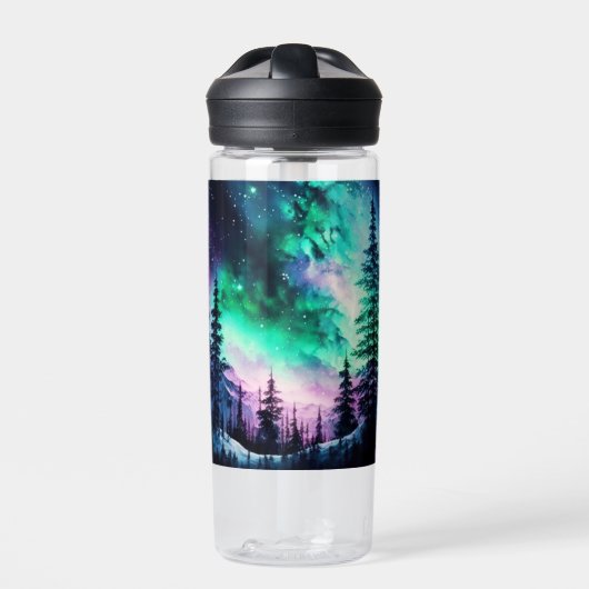 Celestial Aurora Borealis Northern Lights Vivid Trinkflasche (Vorderseite)