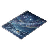 Celestial Aurora & Stars Winter Notebook Notizblock (Linke Seite)