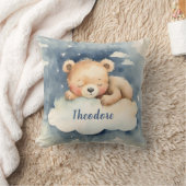 Celestial Baby Bear Boys Personalisiertes Kinderzi Kissen (Decke)