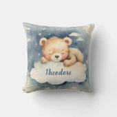 Celestial Baby Bear Boys Personalisiertes Kinderzi Kissen (Vorderseite)
