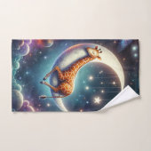 Celestial Baby Giraffe Schlafen auf dem Mond & den Badhandtuch Set (Handtuch)