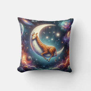 Celestial Baby Giraffe Schlafen auf dem Mond & den Kissen