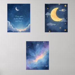 Celestial Baby Kinderzimmer Room Decke Bilderwand Sets