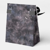 Celestial Baby Shower Dark Watercolor Baby Boy Geschenkschachtel (Rückseite)