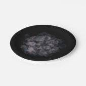 Celestial Baby Shower Dark Watercolor Baby Boy Pappteller (Schrägansicht)