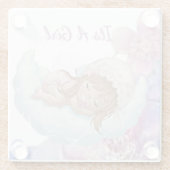 Celestial Baby shower Glasuntersetzer (Rückseite)