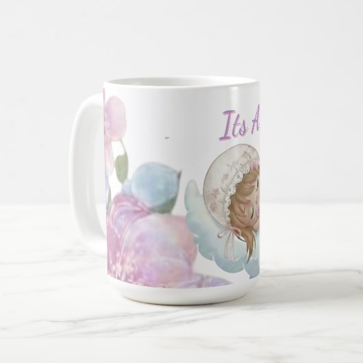Celestial Baby shower  Kaffeetasse (Vorderseite Links)
