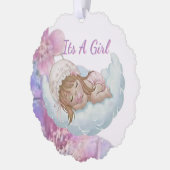 Celestial Baby shower Ornament Karte (Links)