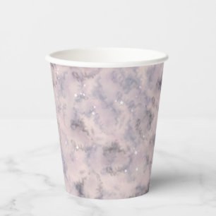 Celestial Baby Shower Pink Watercolor Baby Girl Pappbecher
