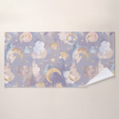 Celestial Baby Towel | Pastel Moons, Stars & Dream Badehandtuch (Badehandtuch)