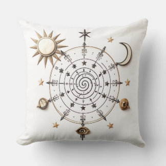 Celestial Balance Throw Pillow Kissen