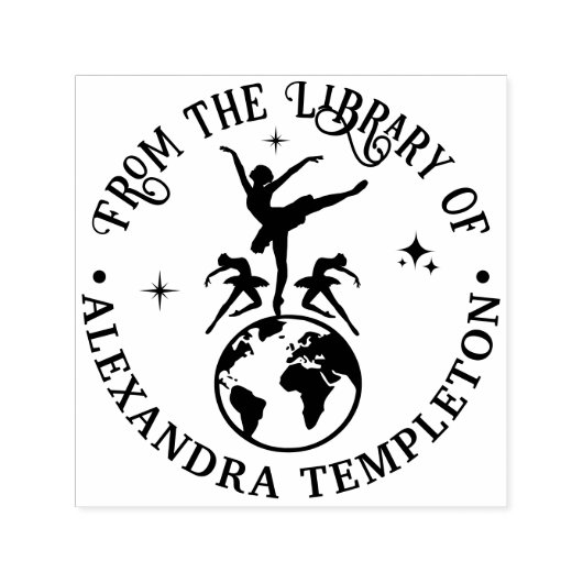 Celestial Ballerinas Dancing on World #2 Book Permastempel (Design)