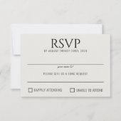 Celestial Band RSVP Karte (Vorderseite)