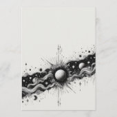 Celestial Band Wedding Menükarte (Rückseite)