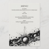 Celestial Band Wedding Menükarte (Vorderseite)