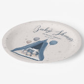 Celestial Bear Baby Shower Plakat Pappteller (Schrägansicht)